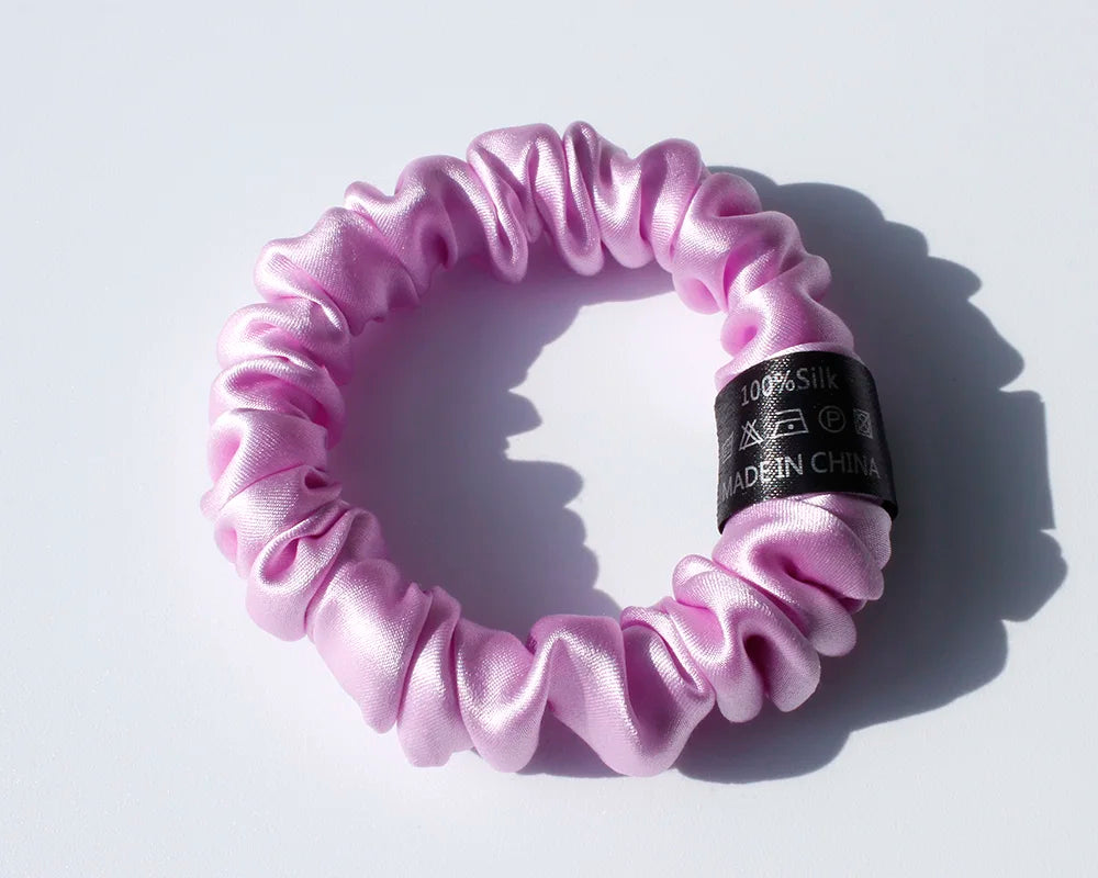 100% Pure Mulberry Silk Scrunchies Hair Ties