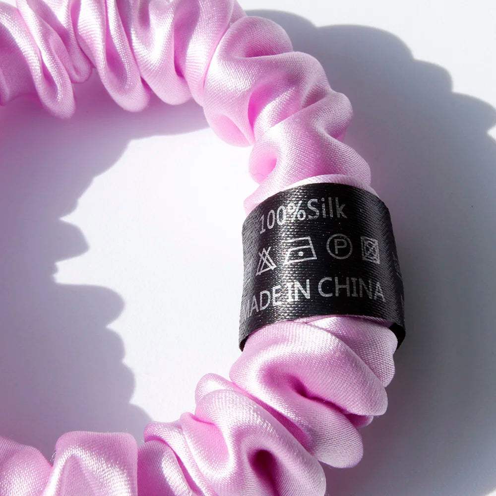 100% Pure Mulberry Silk Scrunchies Hair Ties