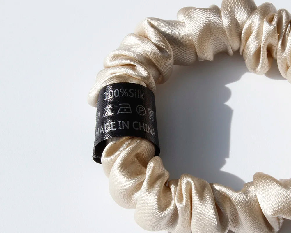 100% Pure Mulberry Silk Scrunchies Hair Ties