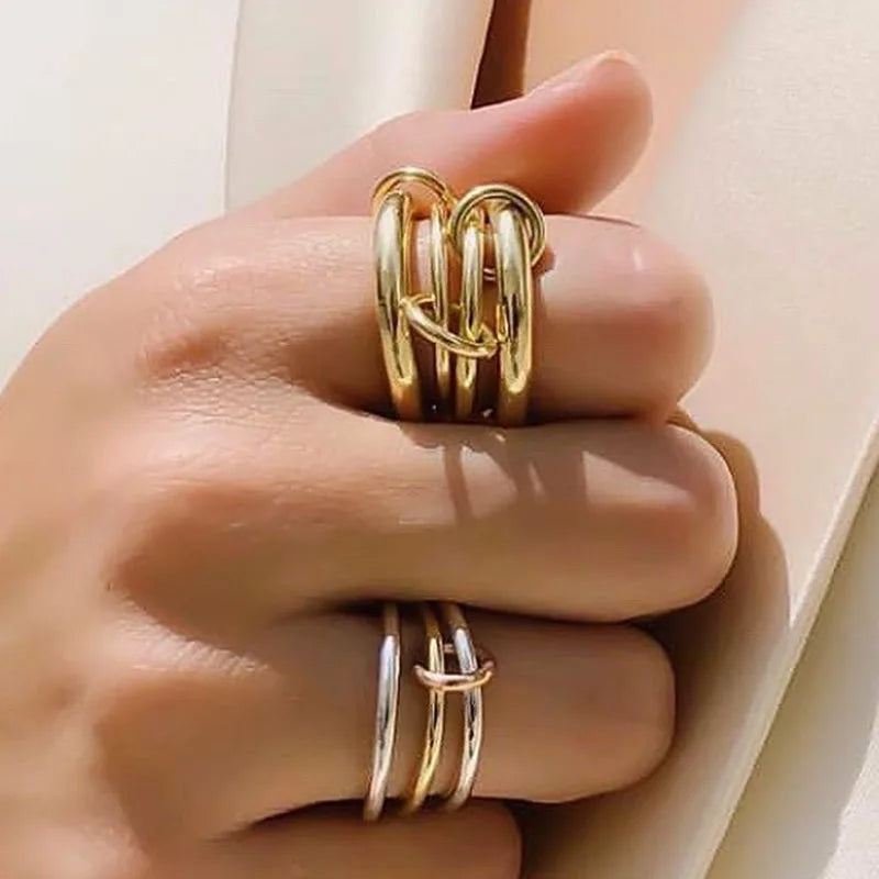 Chic Multi-Layer Loop Rings