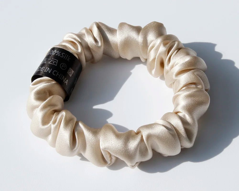 100% Pure Mulberry Silk Scrunchies Hair Ties