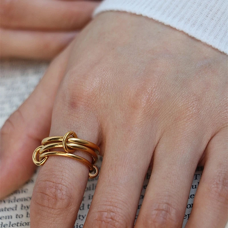 Chic Multi-Layer Loop Rings