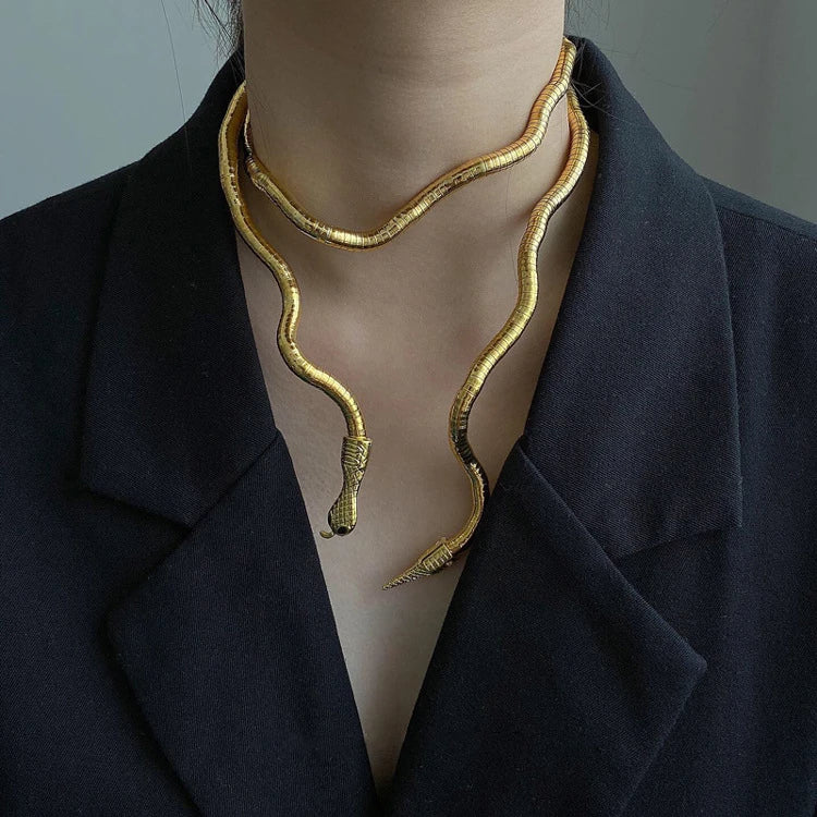 Trendy Snake Necklace Statement