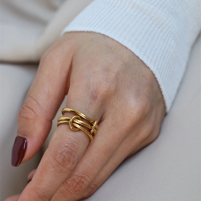Chic Multi-Layer Loop Rings