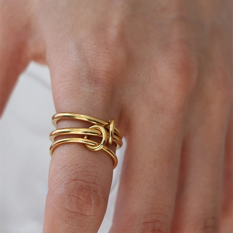 Chic Multi-Layer Loop Rings