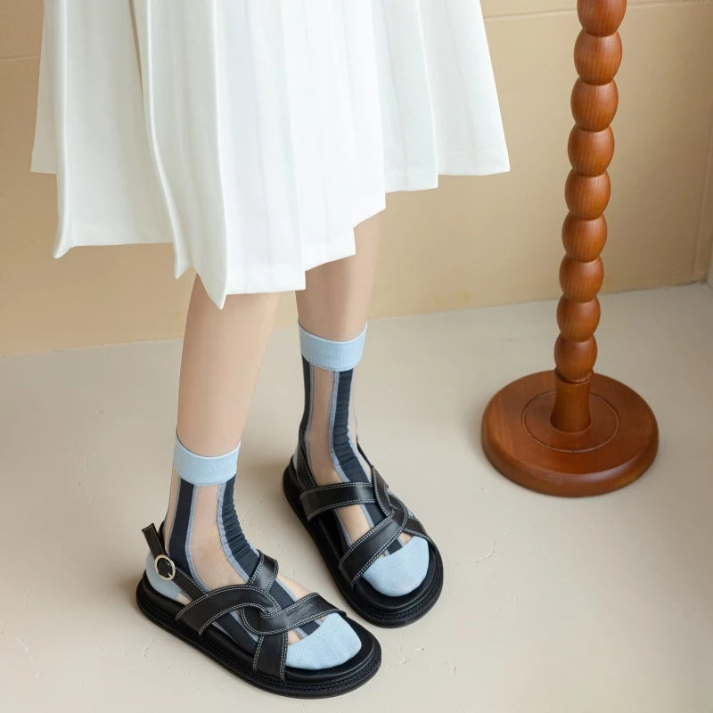 Japanese Harajuku Style Ultra-Thin Breathable Summer Socks