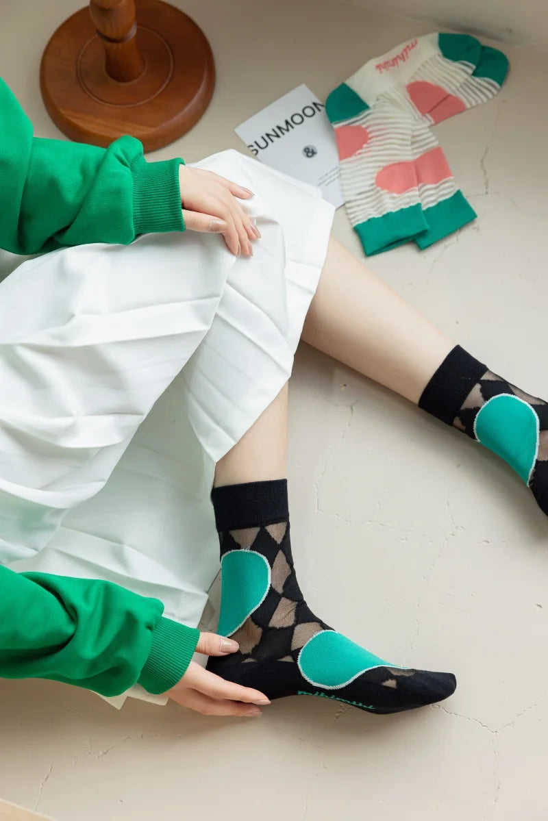 Japanese Harajuku Style Ultra-Thin Breathable Summer Socks