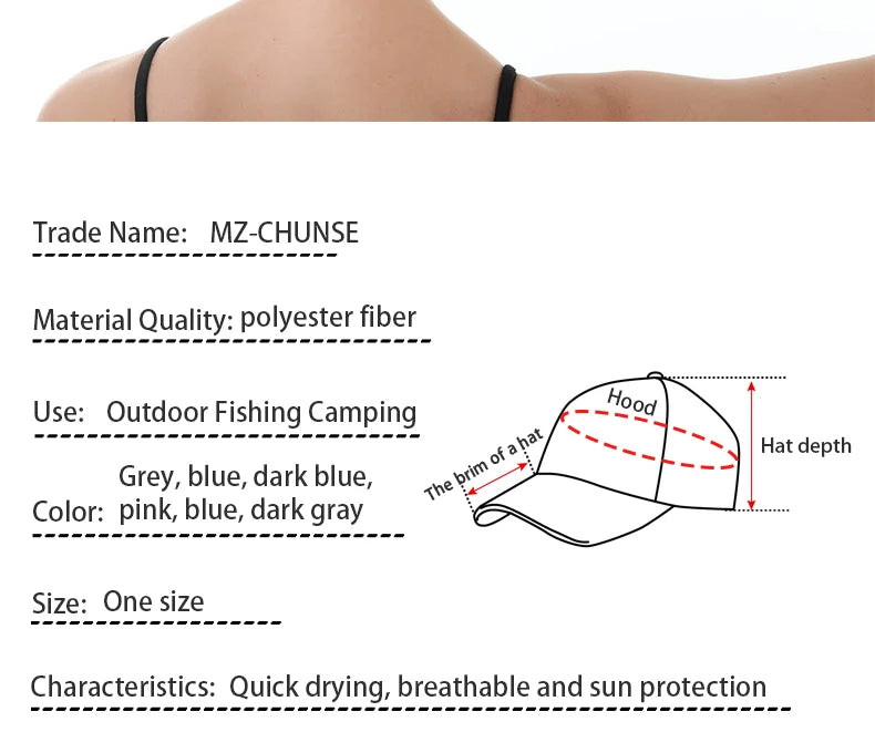 Quick-Drying Breathable Women's Baseball Outdoor Cap