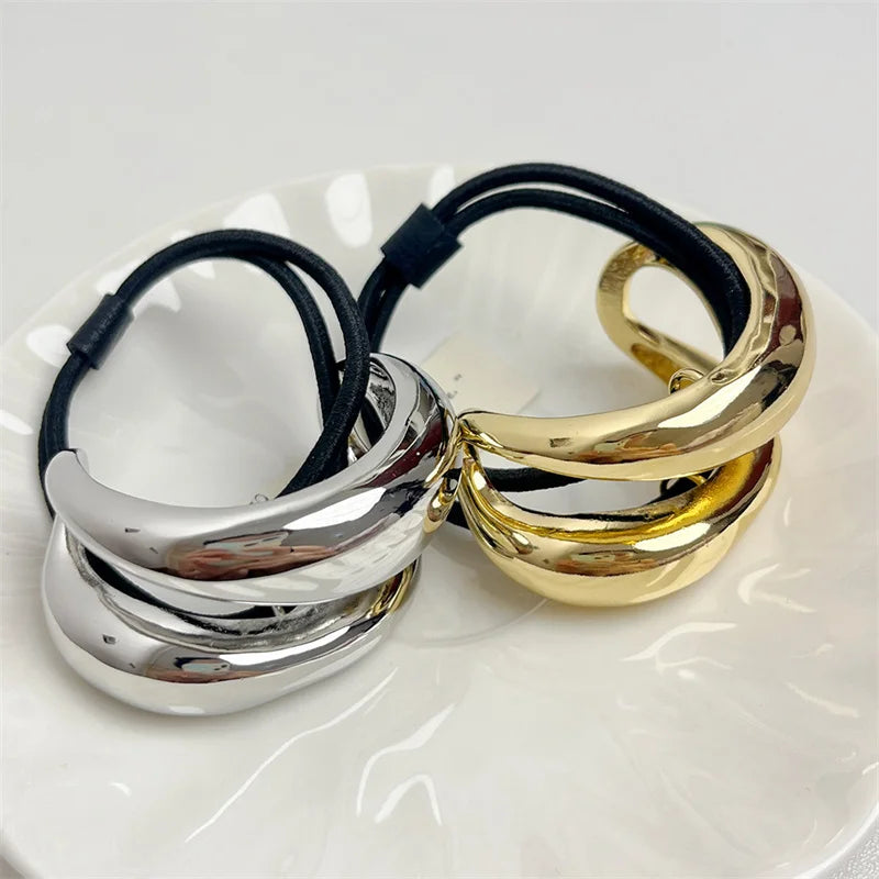 Elegant Metal Loop Style Hair Bands