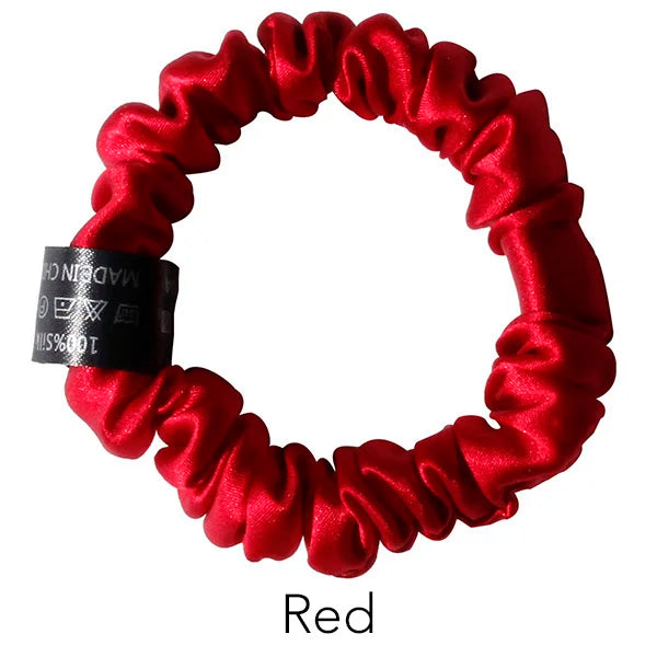 100% Pure Mulberry Silk Scrunchies Hair Ties