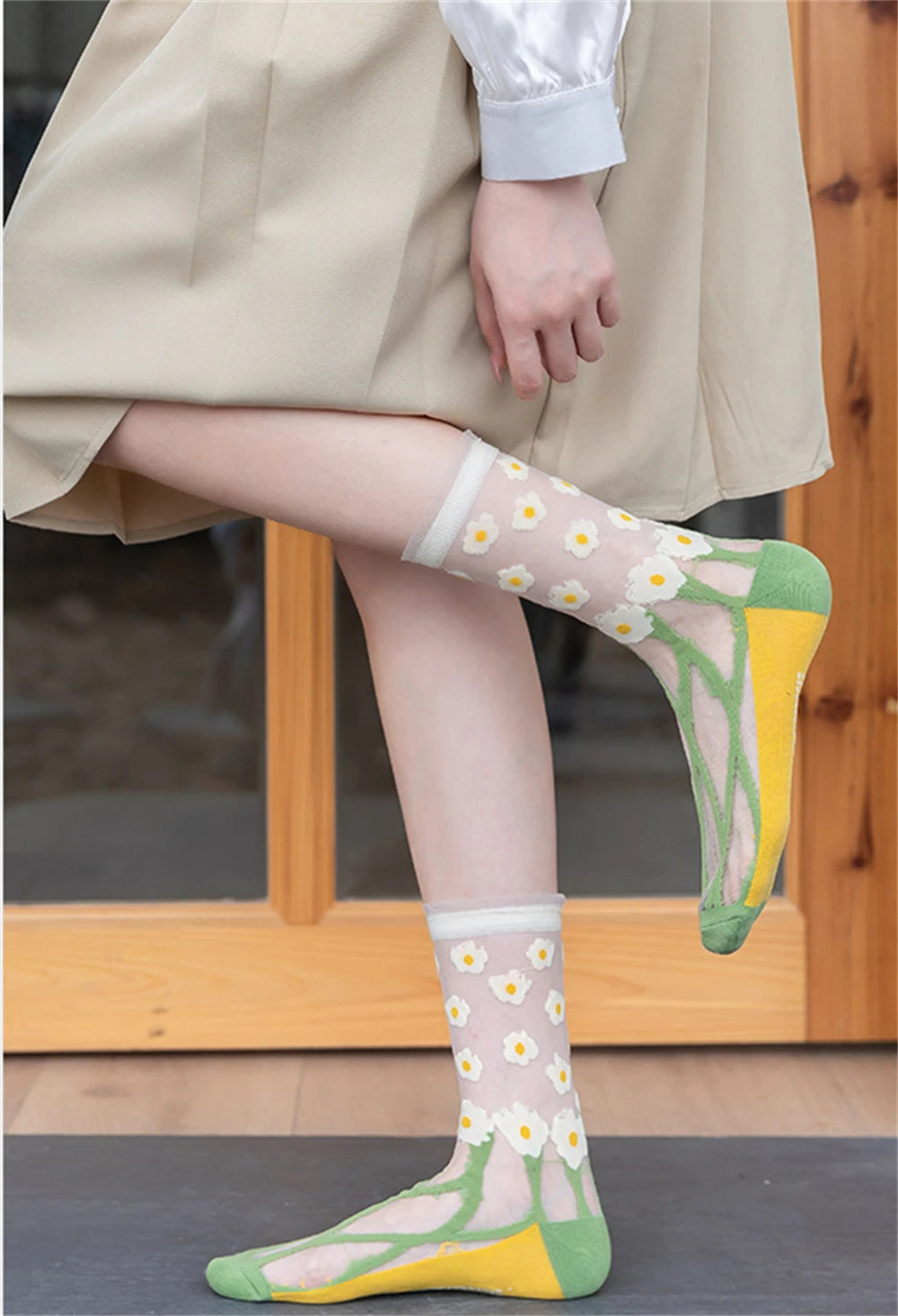 Chic Breathable Lace & Mesh Summer Socks