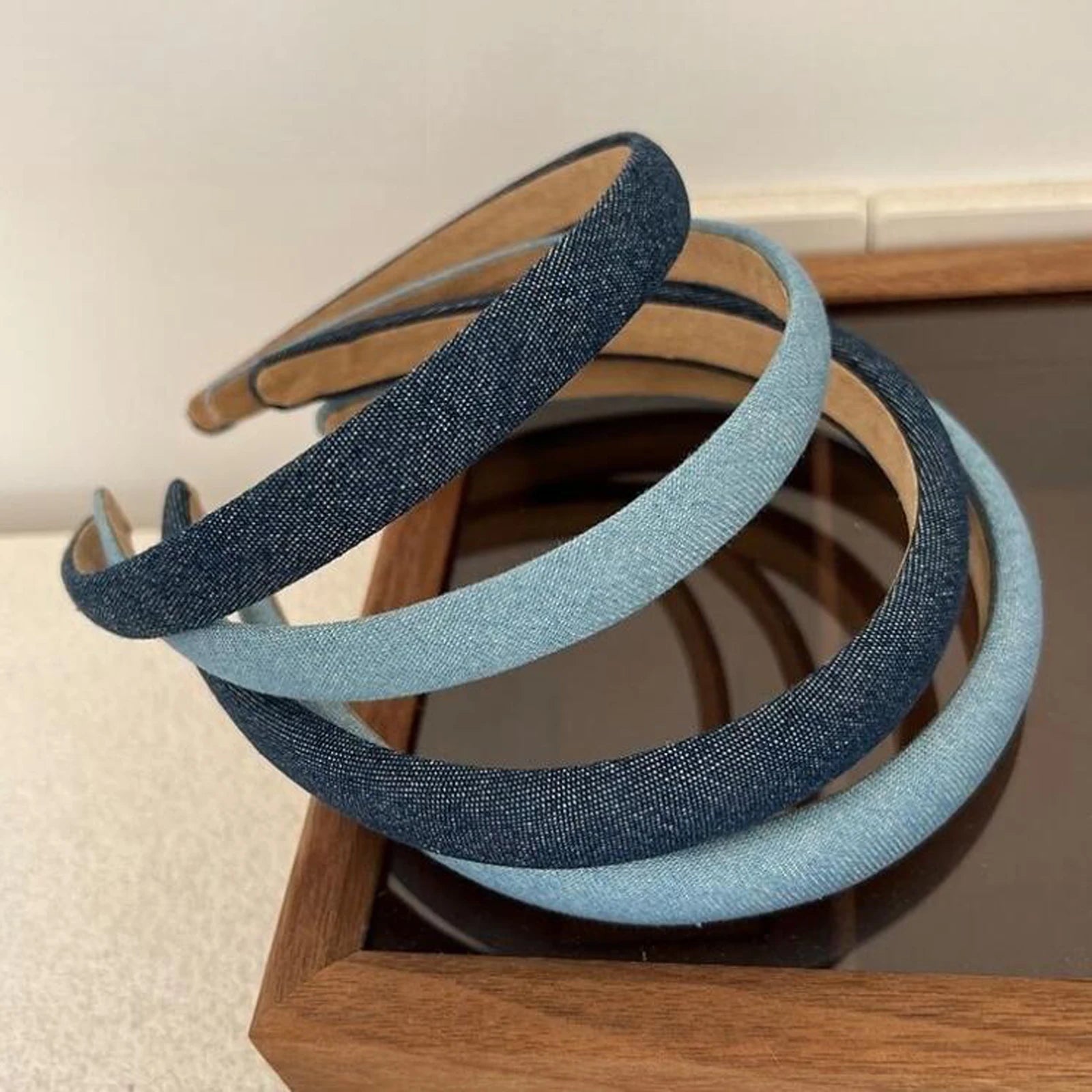 Casual Denim Turban Headband for Women