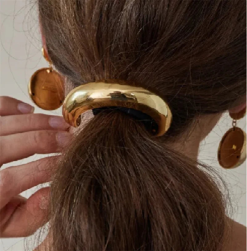 Elegant Metal Loop Style Hair Bands