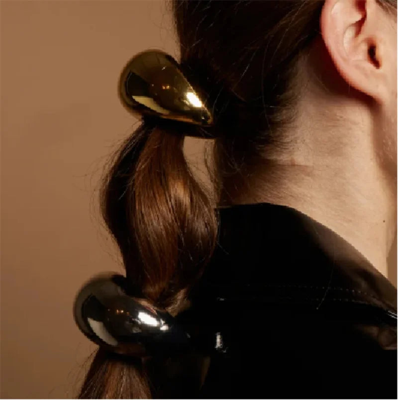 Elegant Metal Loop Style Hair Bands