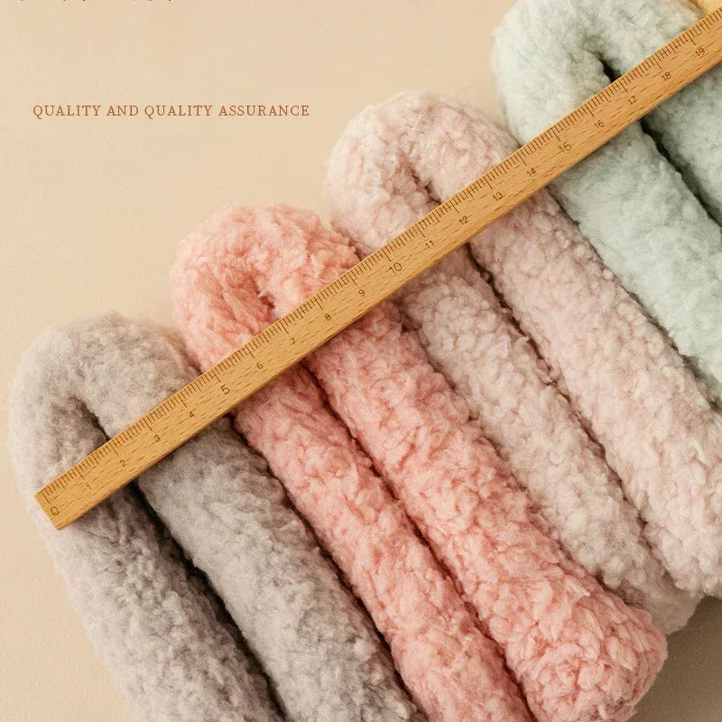 Coral Plush Mid-Tube Slipper Socks for Women