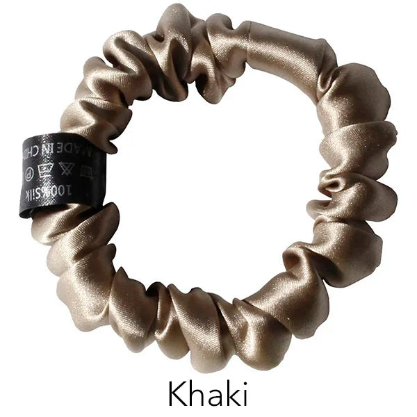 100% Pure Mulberry Silk Scrunchies Hair Ties