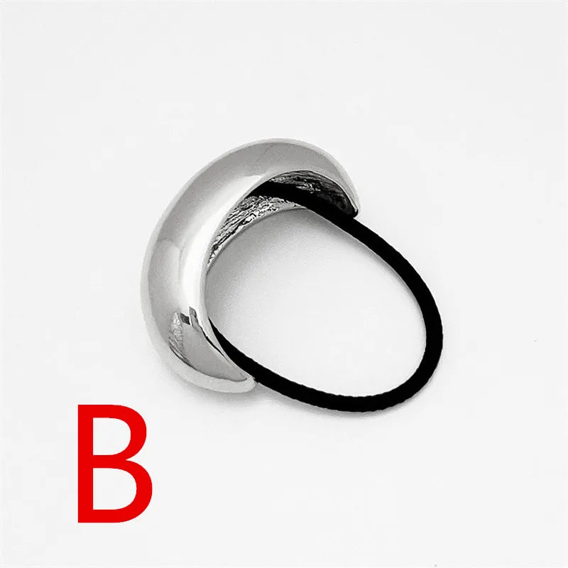 Elegant Metal Loop Style Hair Bands