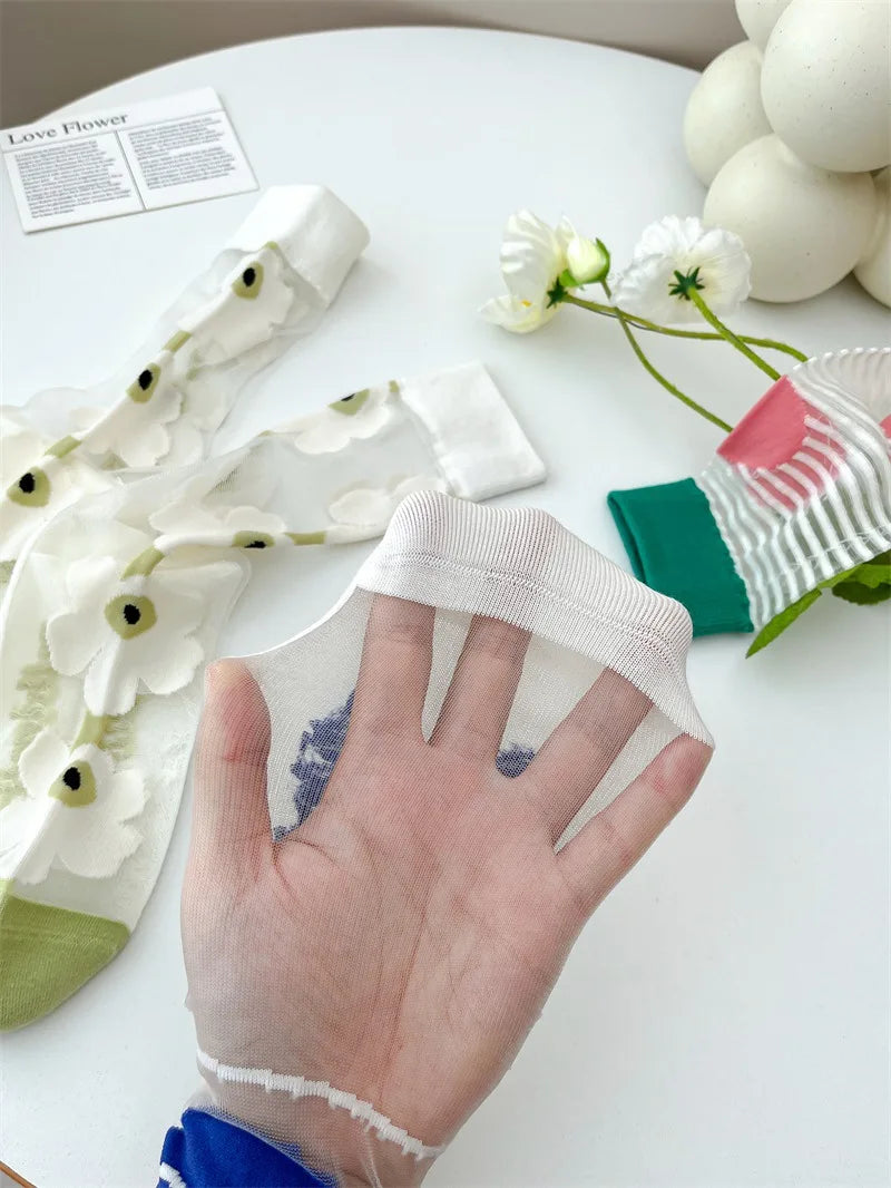 Japanese Harajuku Style Ultra-Thin Breathable Summer Socks