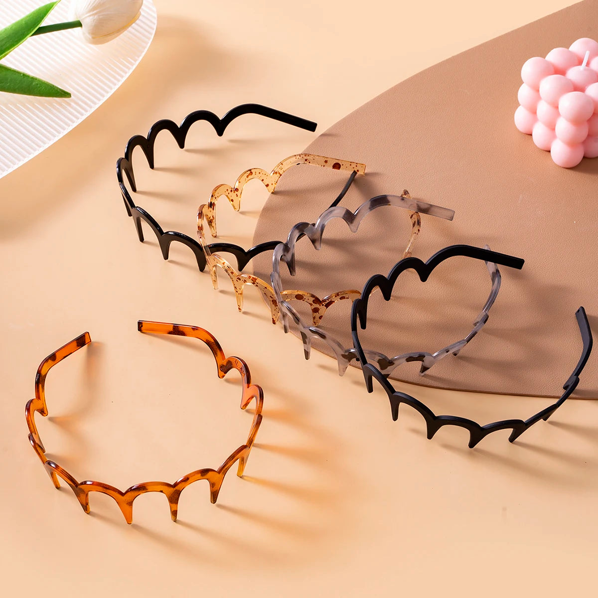 Chic Non-Slip U-Shaped Hair Comb Headband with Fixed Teeth Design