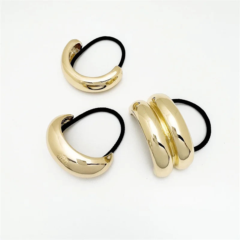 Elegant Metal Loop Style Hair Bands