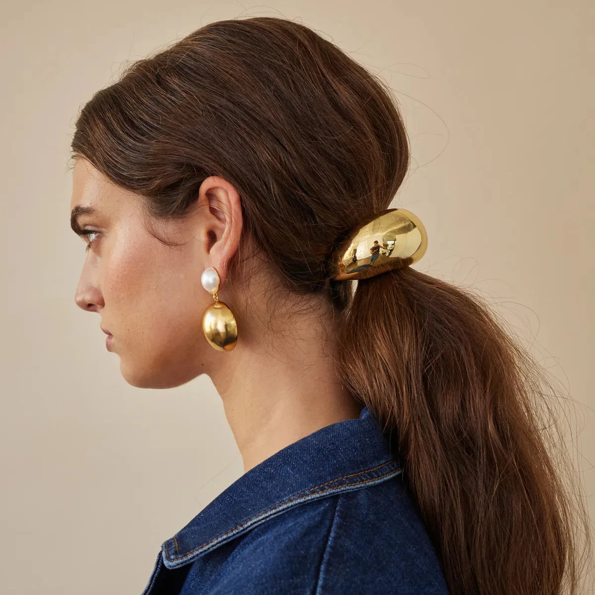 Vintage Metal Ponytail Elastic Hair Bands