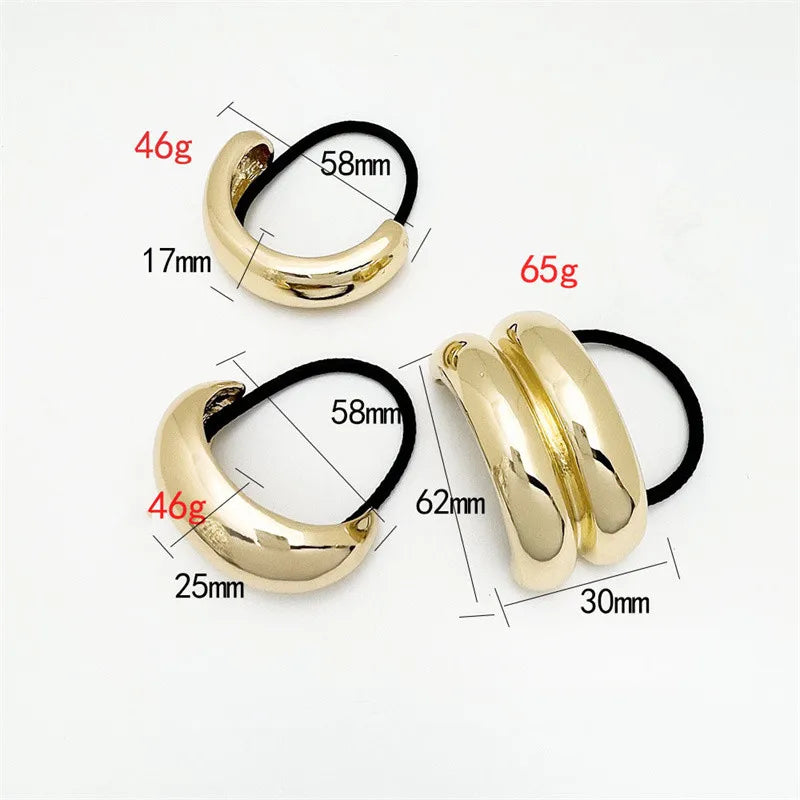 Elegant Metal Loop Style Hair Bands