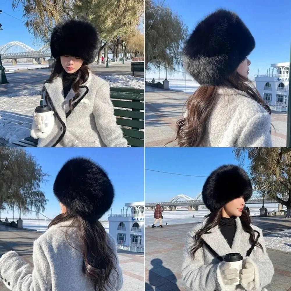 Faux Fox Fur Winter Hat