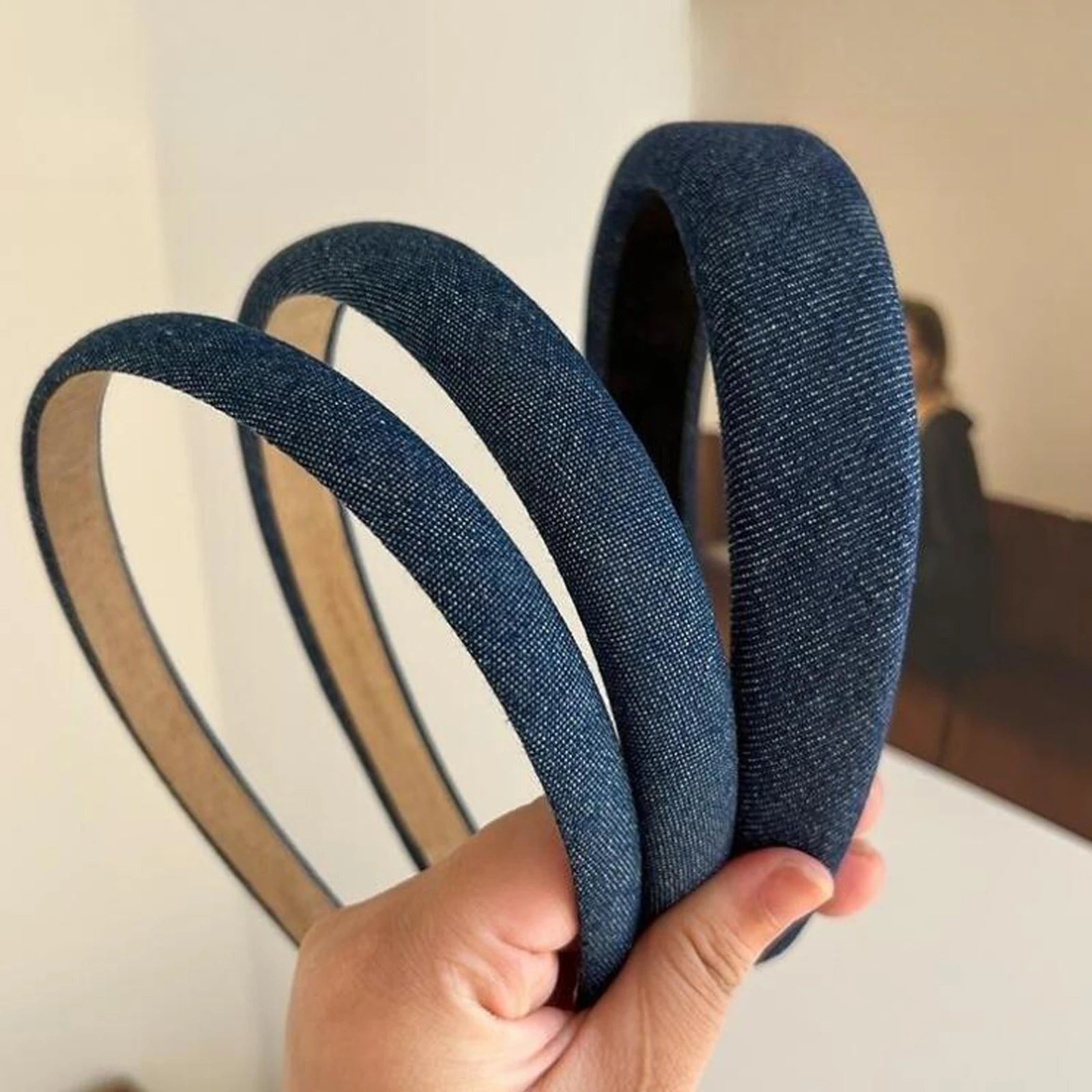 Casual Denim Turban Headband for Women