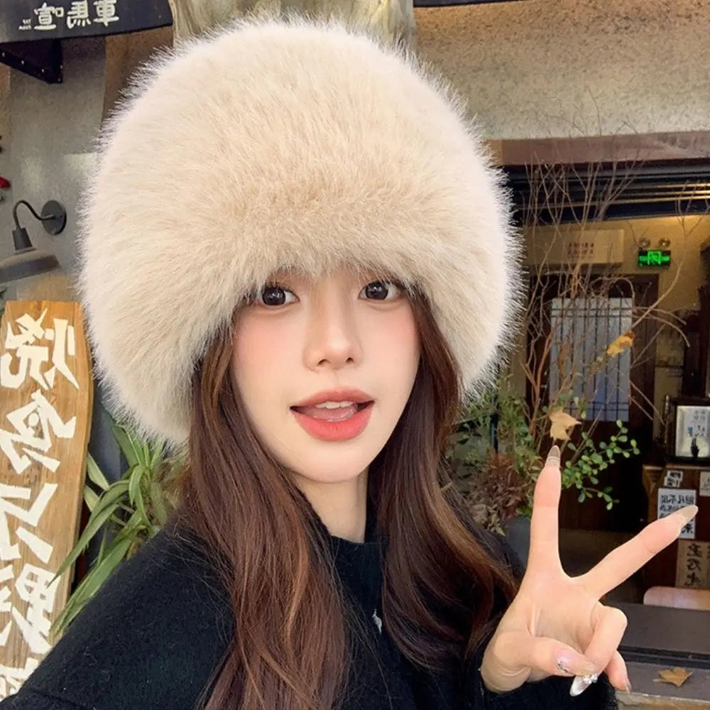 Faux Fox Fur Winter Hat