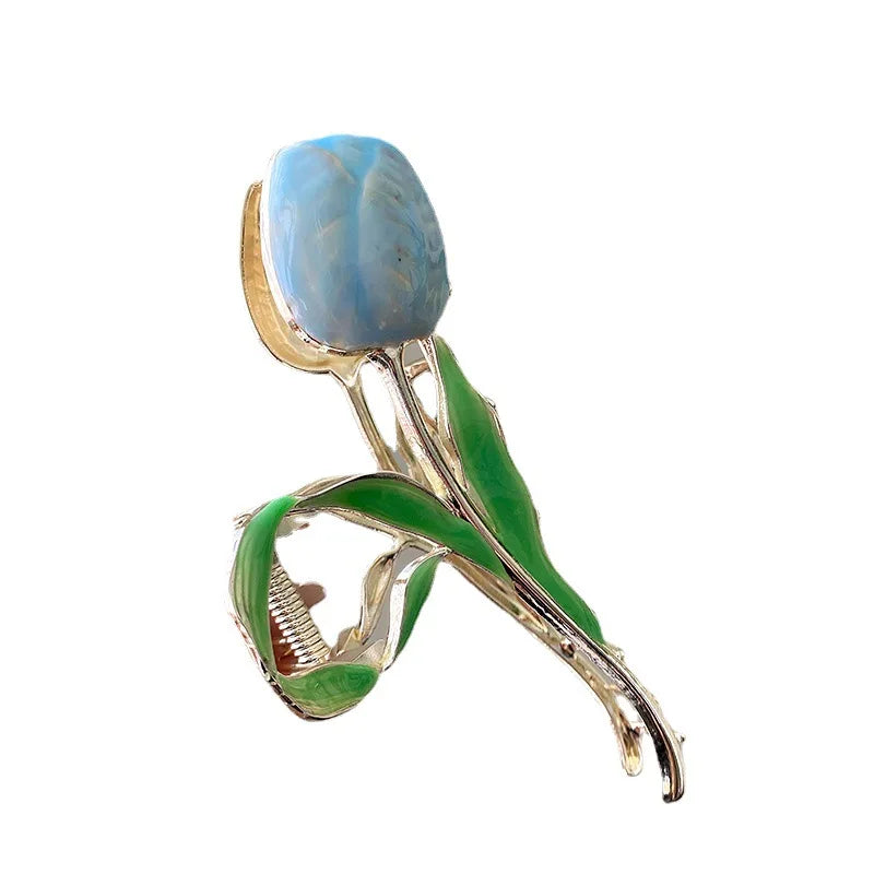 Vintage Tulip Hair Claw Clip