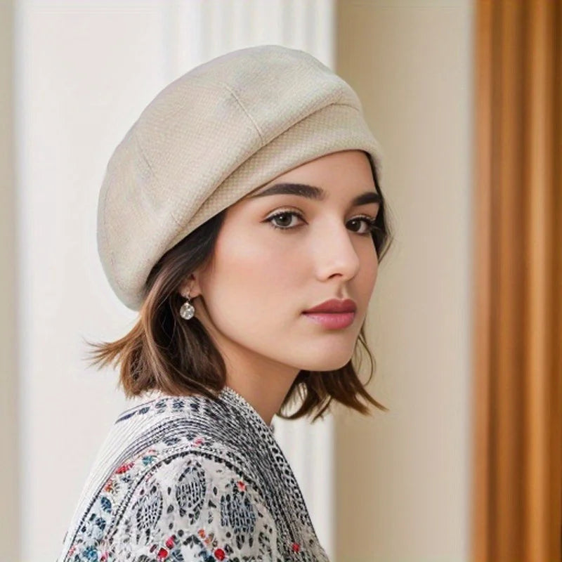 Classic Elegant Wool Beret Hat – Timeless Style for Any Occasion