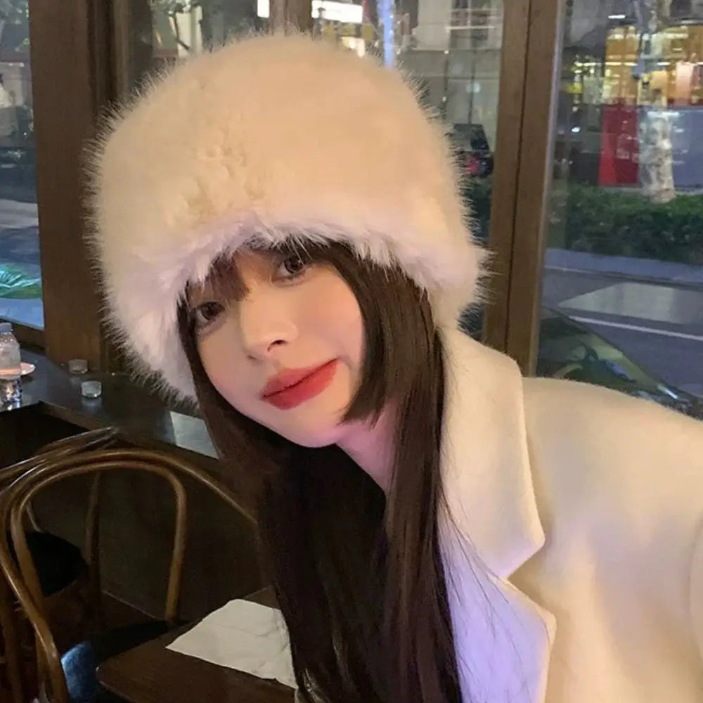 Faux Fox Fur Winter Hat