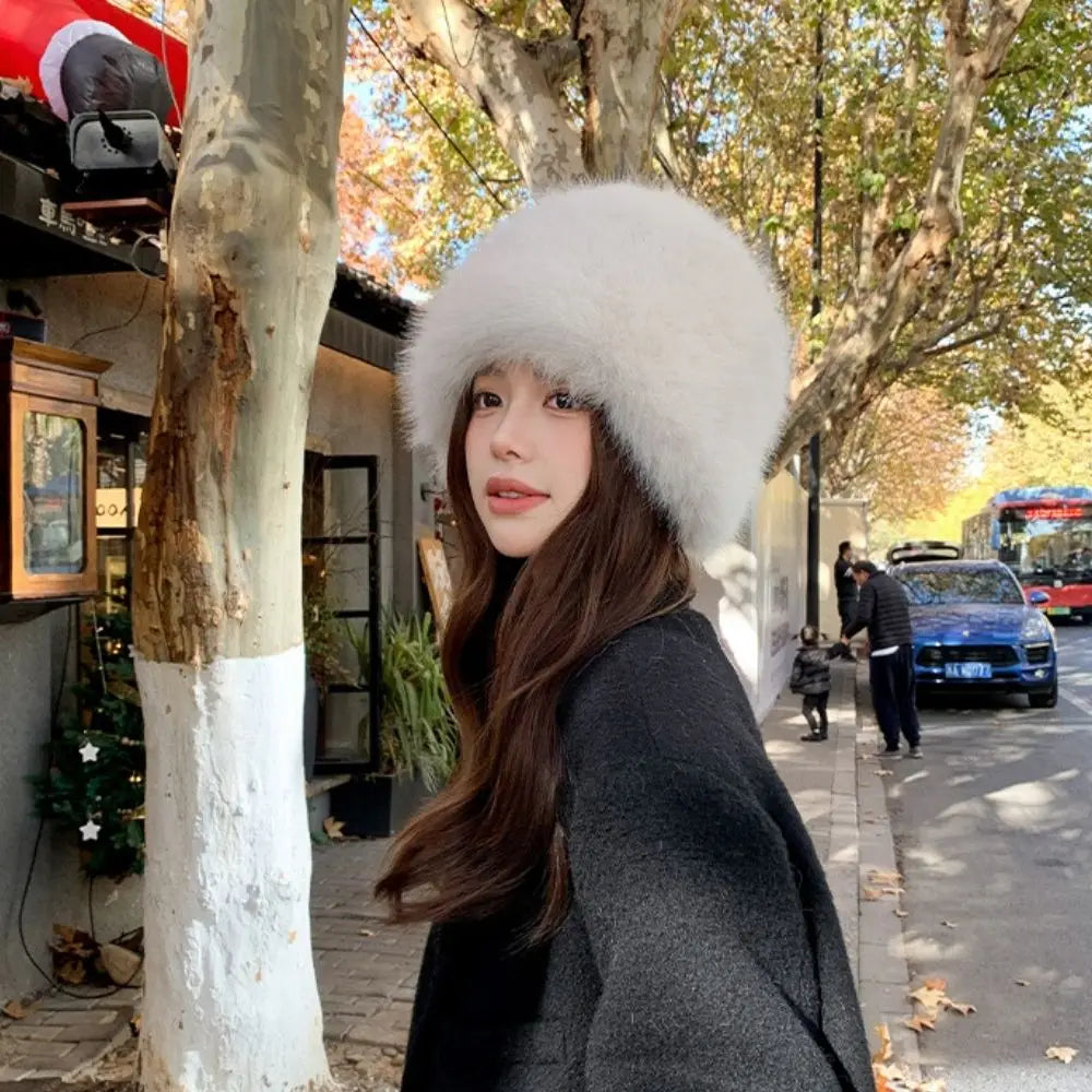 Faux Fox Fur Winter Hat