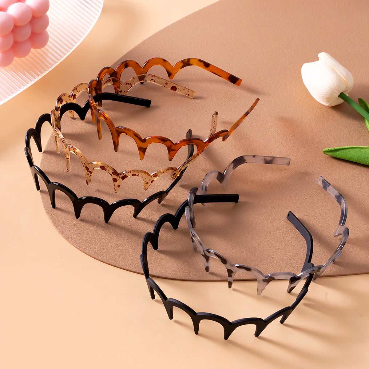 Chic Non-Slip U-Shaped Hair Comb Headband with Fixed Teeth Design