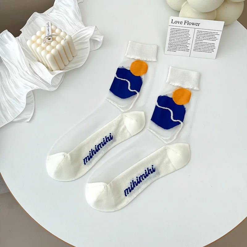 Japanese Harajuku Style Ultra-Thin Breathable Summer Socks