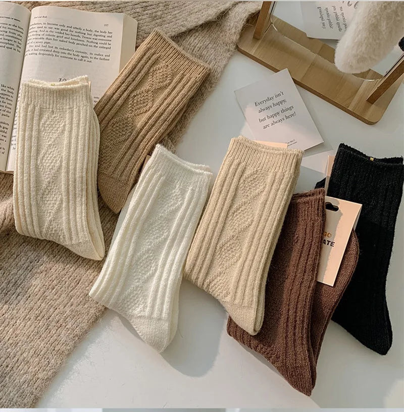 Luxurious Cashmere Wool Blend Socks