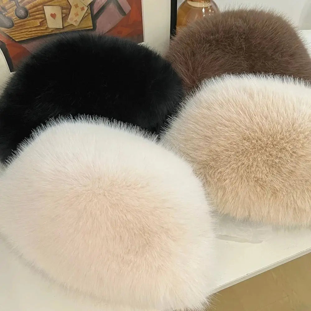 Faux Fox Fur Winter Hat