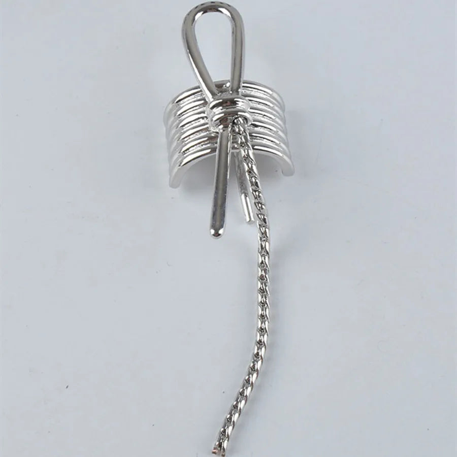 Chic Retro Metal Knot Low Ponytail Holder