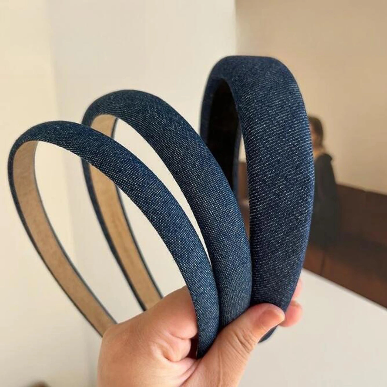 Casual Denim Turban Headband for Women