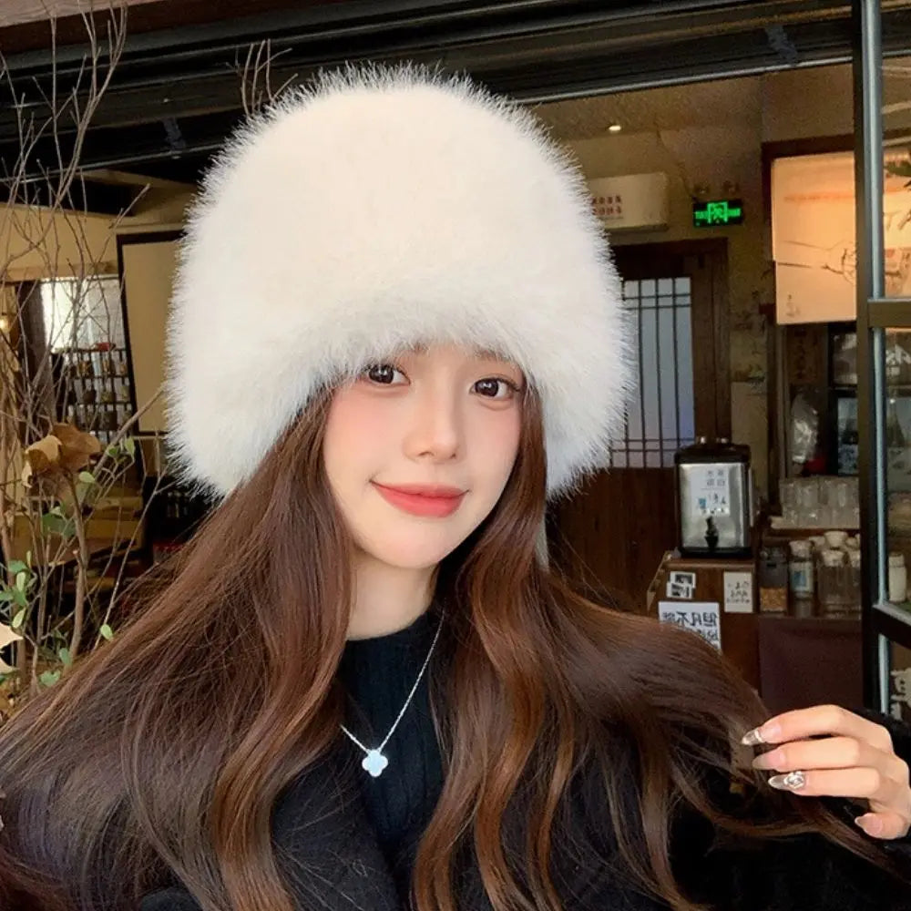 Faux Fox Fur Winter Hat