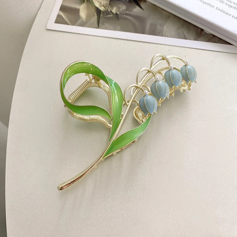 Vintage Tulip Hair Claw Clip