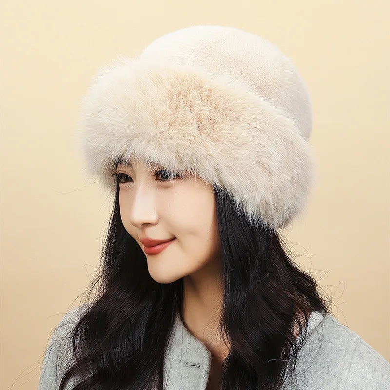 Mongolian Plush Fisherman Fur Hat