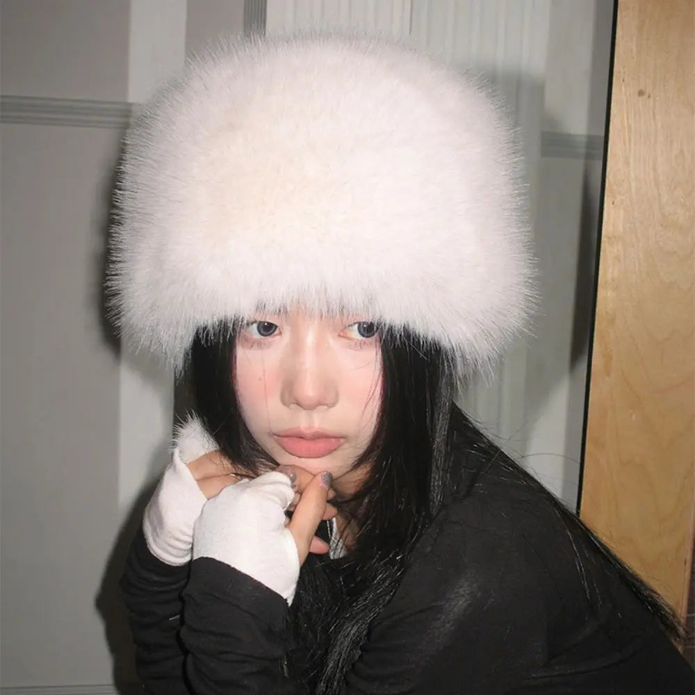 Faux Fox Fur Winter Hat