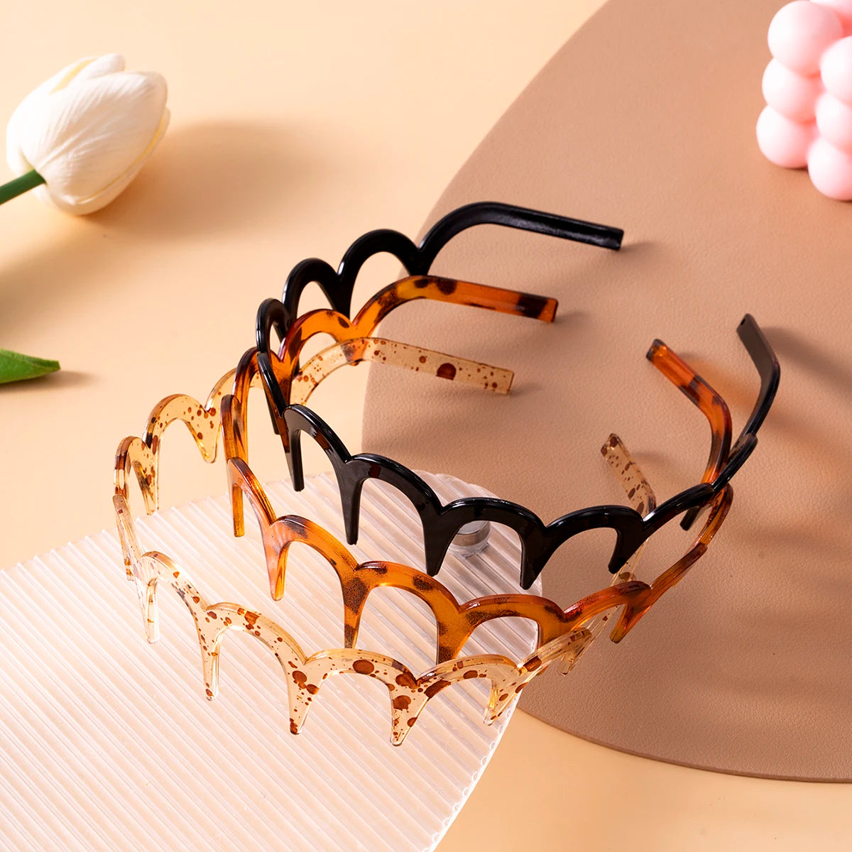 Chic Non-Slip U-Shaped Hair Comb Headband with Fixed Teeth Design