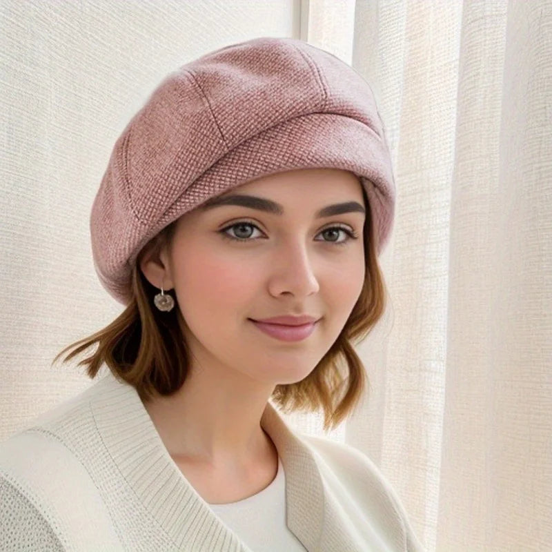 Classic Elegant Wool Beret Hat – Timeless Style for Any Occasion