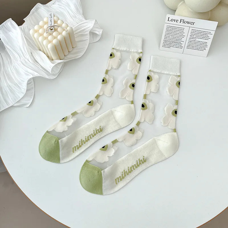Japanese Harajuku Style Ultra-Thin Breathable Summer Socks