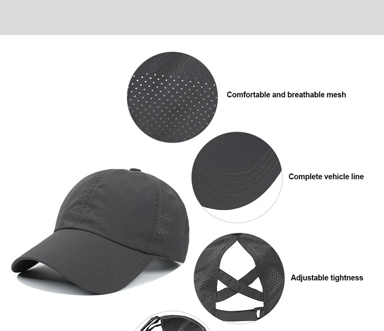 Quick-Drying Breathable Women's Baseball Outdoor Cap