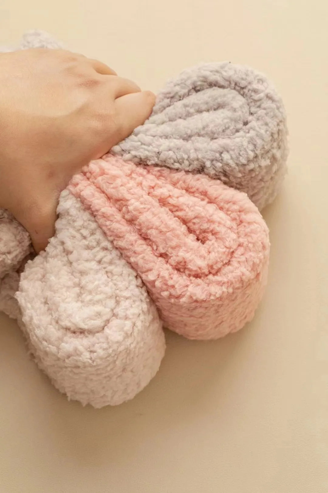 Coral Plush Mid-Tube Slipper Socks for Women