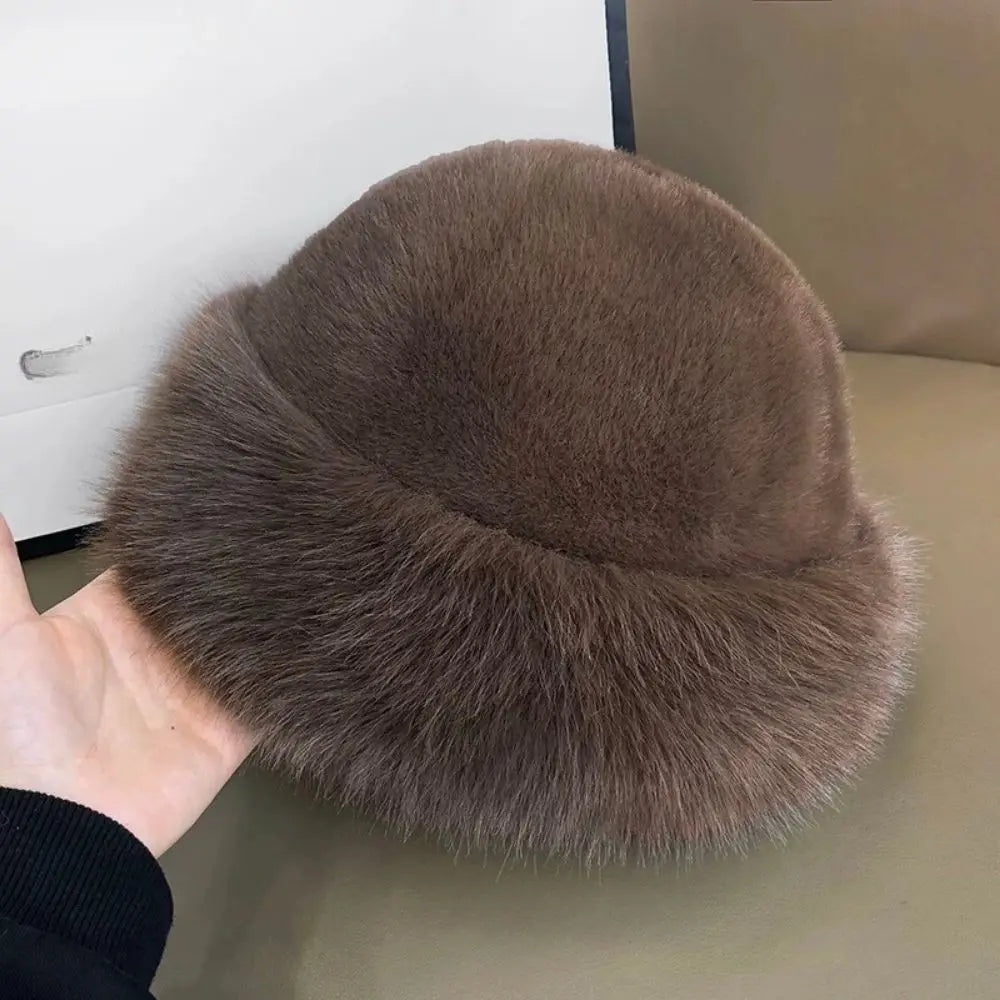 Faux Fox Fur Winter Hat