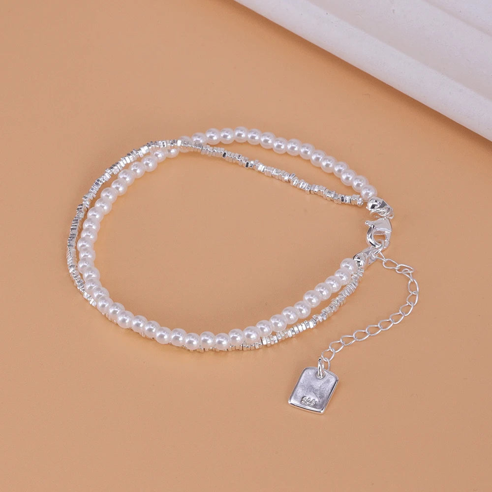 Double-Layer Pearl Bracelet